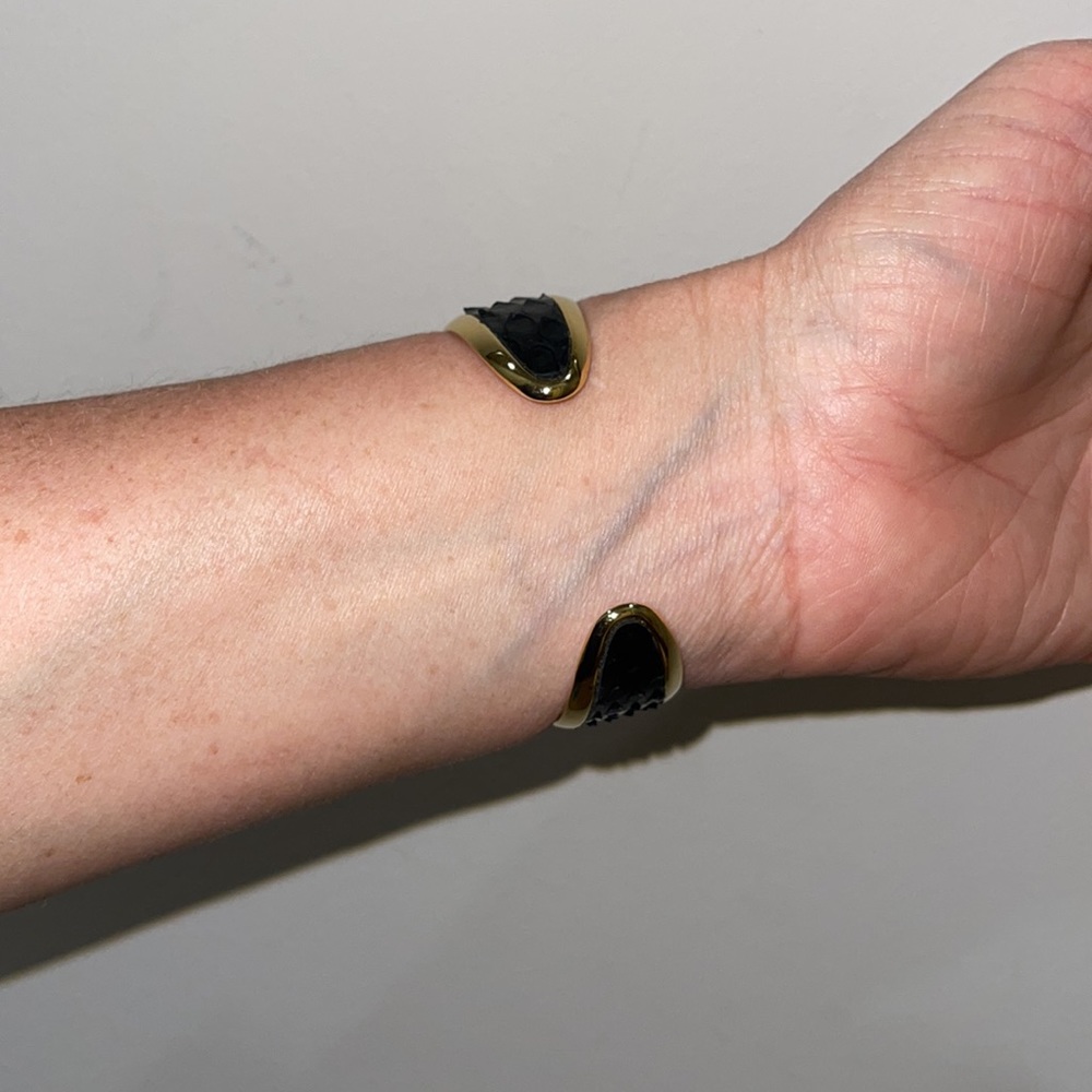 Rustic Cuff Gold & Snakeskin Cuff - Picture 13 of 14